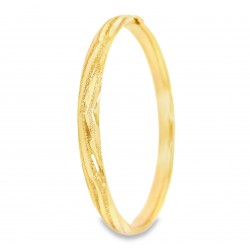 Pre Owned 14ct Hinged Bangle ZA645